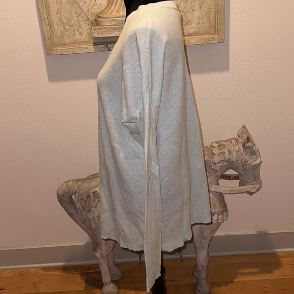 Halogen‎ Cashmere V neck long light sweater mint green Sz L - Picture 7 of 9